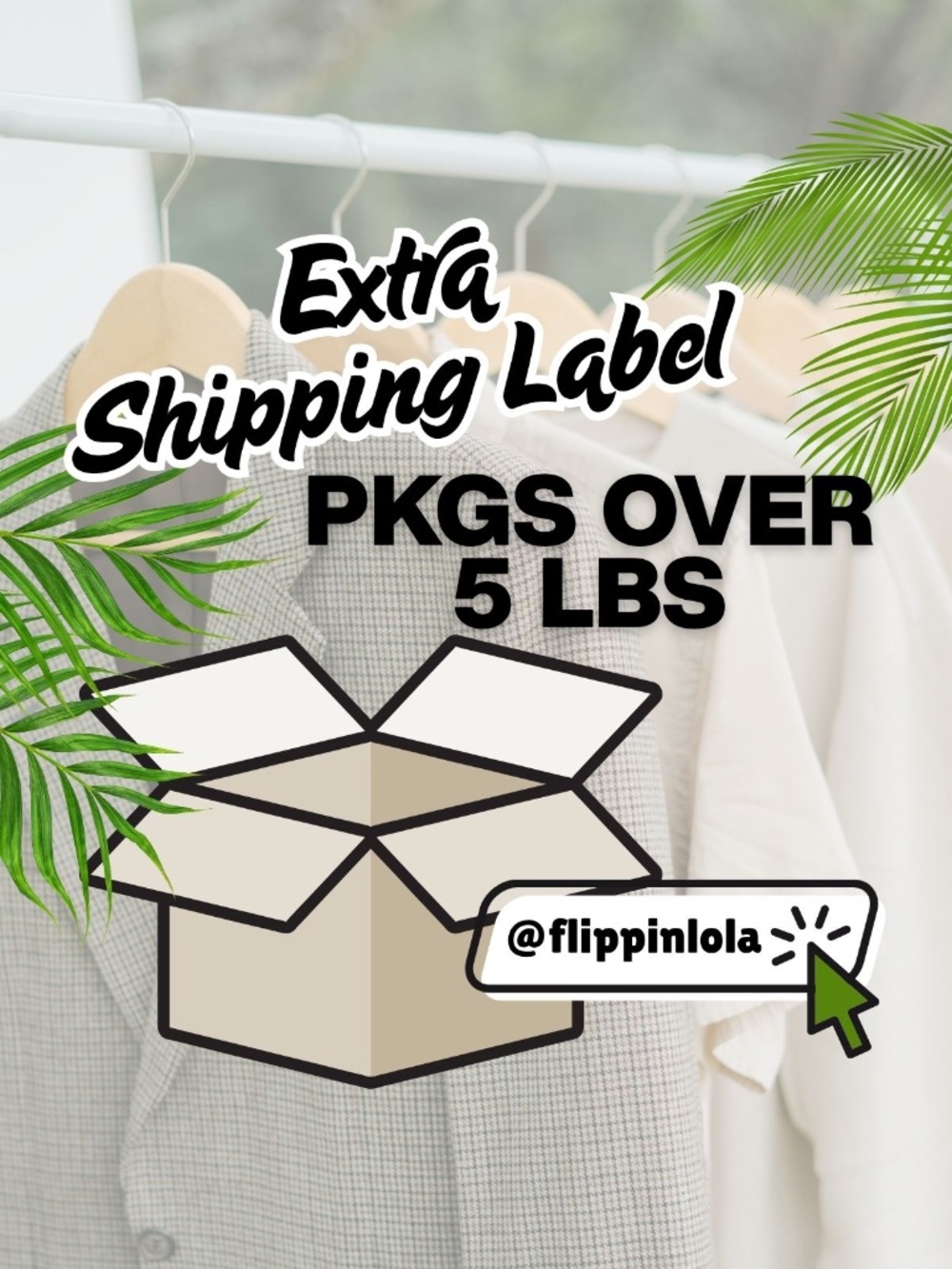 EXTRA SHIPPING LABEL